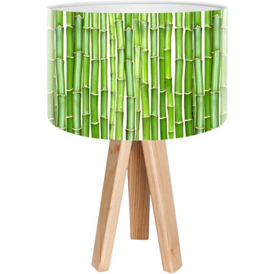 Lampe de chevet bothanica foto-002 30 x 30 x 45 cm Bois clair, blanc