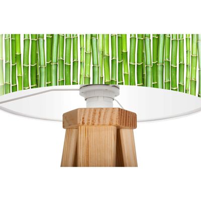 Lampe de chevet bothanica foto-002 30 x 30 x 45 cm Bois clair, blanc