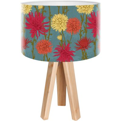 Lampe de chevet bothanica foto-032 30 x 30 x 45 cm Bois clair, blanc