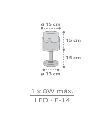 Lampe de chevet LED pour enfants Loving Deer Cerf
