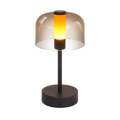 Lampe de chevet nettlife à led à piles et intensité variable - lampe de table sans fil rechargeable usb-c 1800k-6500k noire