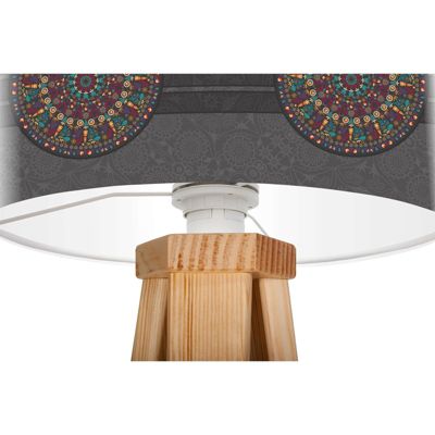 Lampe de chevet stamps foto-096 30 x 30 x 45 cm Bois clair