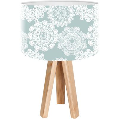Lampe de chevet stamps foto-255 30 x 30 x 45 cm Bois clair
