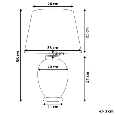 Lampe de chevet violette BRENTA