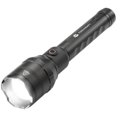 Lampe de poche rechargeable 8000 lm, boîtier aluminium, charge USB-C, 4 modes