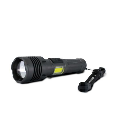 Lampe de poche rechargeable zoom télescopique 1200 lumens 7 modes d'éclairage - Avidsen - 103645