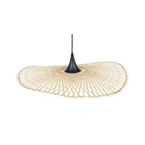 Lampe de suspension en bambou clair 60 cm FLOYD