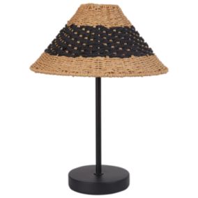 Lampe de table beige et noir MOMBA