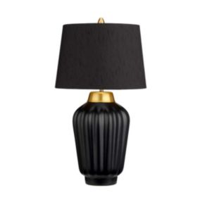 Lampe de table Bexley 1 lumière - Noir et laiton brossé