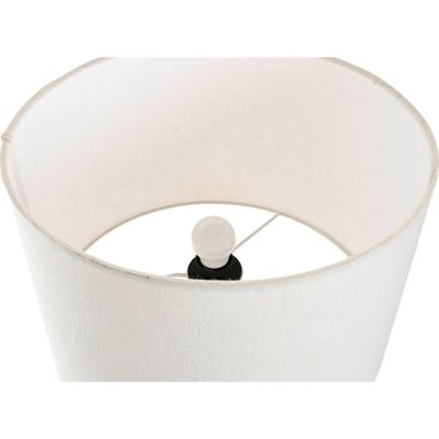 Lampe de table design laiton et os tons doré beige blanc 36 x 36 x 56 cm Beige doré blanc élégant