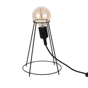 Lampe De Table Design Noir E27 lux.pro