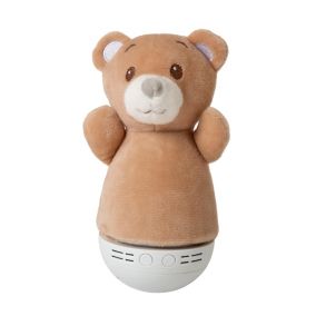 Lampe de table DOLLY en abs avec LED intégré - Brun - Lucide