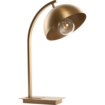 Lampe de table dorée en acier patiné design élégant 25 x 36 x 58 cm doré patiné élégant