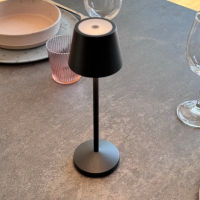 Lampe de table EMILY Noir aluminium H25cm