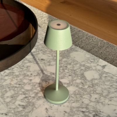 Lampe de table EMILY Olive aluminium H25cm