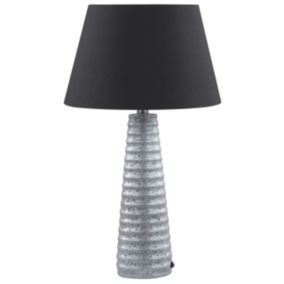 Lampe de table en céramique argentée VILNIA