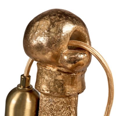 Lampe de table  en matériaux synthétiques doré MIKE
