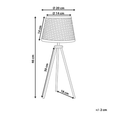 Lampe de table en rotin naturel BOETICA