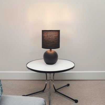 Lampe de Table - HOME DECO FACTORY - Céramique - Noir