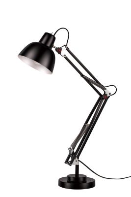 Lampe de table incandescent Ginaz GoodHome E14 noir