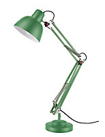 Lampe de table incandescent Ginaz GoodHome E14 vert