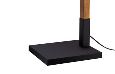 Lampe de table incandescent Menonry GoodHome E27 noir mat