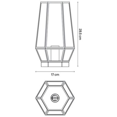 Lampe de table incandescent Nantan GoodHome E27 noir mat