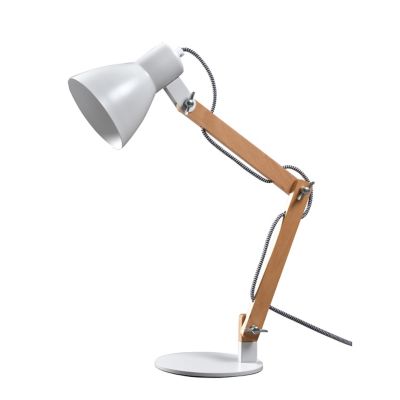 Lampe de table incandescent Peroten GoodHome E27 coloris naturel