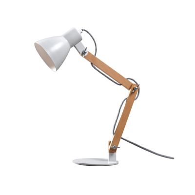 Lampe de table incandescent Peroten GoodHome E27 coloris naturel