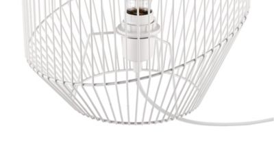 Lampe de table incandescent Tsolma GoodHome E27 blanc mat
