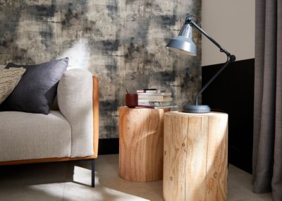 Lampe de table incandescent Yarra GoodHome E27 noir mat