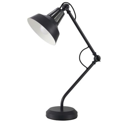 Lampe de table incandescent Yarra GoodHome E27 noir mat