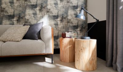 Lampe de table incandescent Yarra GoodHome E27 noir mat