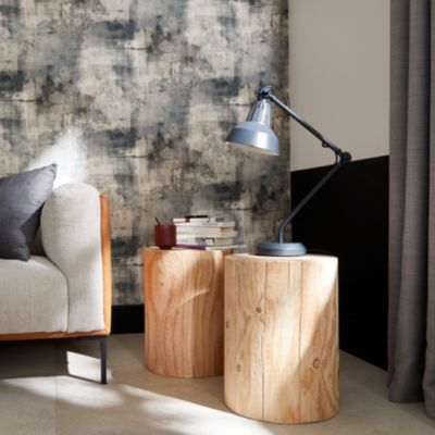 Lampe de table incandescent Yarra GoodHome E27 noir mat