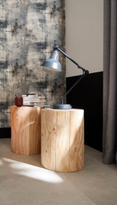 Lampe de table incandescent Yarra GoodHome E27 noir mat