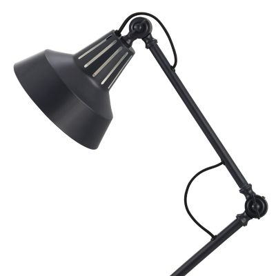 Lampe de table incandescent Yarra GoodHome E27 noir mat