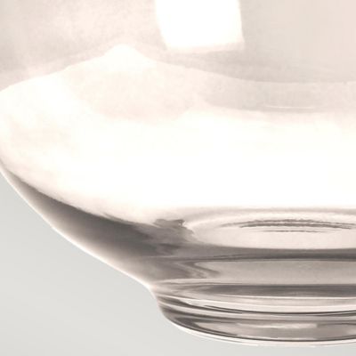Lampe de table Kara, fumée, abat-jour en fausse soie