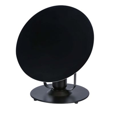 Lampe de table Kiranat GoodHome E27 noir mat