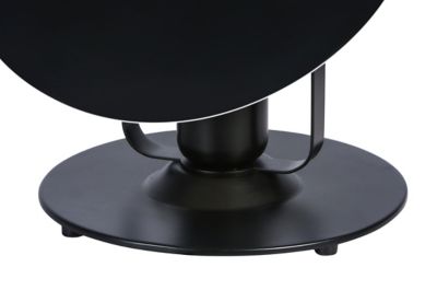 Lampe de table Kiranat GoodHome E27 noir mat