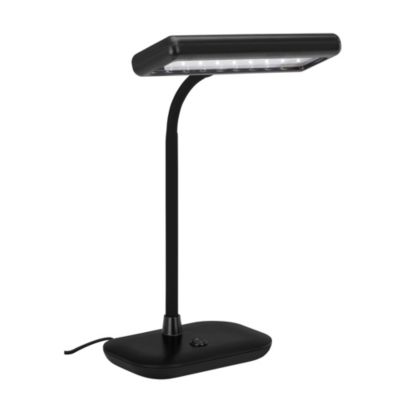 Lampe de table LED BRILONER LEUCHTEN DAYLIGHT, 7,5 W, 800 lm, IP20, noir, plastique, 23 x 12 x 44 cm