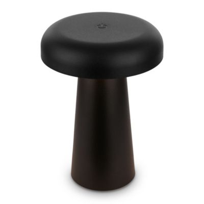 Lampe de table LED CLOUD rechargeable  Noir  26W  140 lm  3000K  variateur tactile  IP44  15h  Briloner