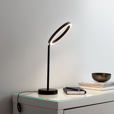 Lampe de table LED intégrée Taphao 720lm IP20 12W GoodHome Noir