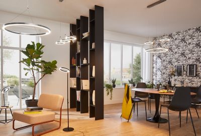 Lampe de table LED intégrée Taphao 720lm IP20 12W GoodHome Noir