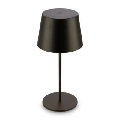 Lampe de table LED NIVO rechargeable Noir 1,2W 120 lm 2700K variateur tactile IP44 18h Briloner