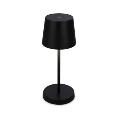 Lampe de table LED rechargeable - IP44 - avec batterie 24h - Touch dimmer 3 niveaux - USB - Noir - 3.000K - Briloner