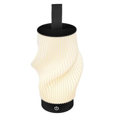 Lampe de table LED TUBI rechargeable - Noir - 1,5W - 150 lm - 2700K - variateur tactile - IP44 - 4h - Briloner