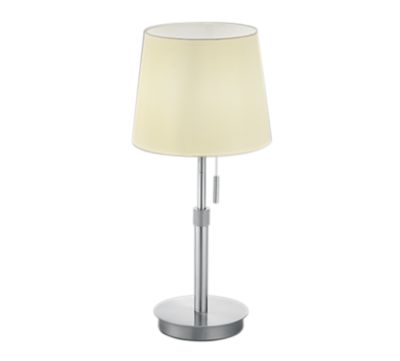 Lampe de table LYON argent/blanc E27 Trio 509100107