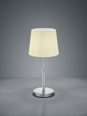 Lampe de table LYON argent/blanc E27 Trio 509100107