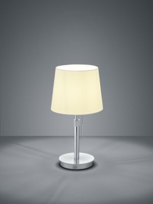 Lampe de table LYON argent/blanc E27 Trio 509100107