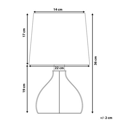 Lampe de table méditerranéen en contreplaqué blanc AGUEDA